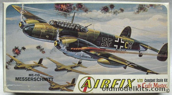 Airfix 1/72 Messerschmitt Bf-110D (Me-110D) - Craftmaster Issue, 1208-50 plastic model kit